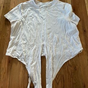 Lululemon white tank top with tie size 8